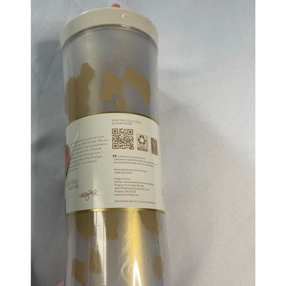 Contigo x Alley Love Shake & Go Tumbler, Autoclose blender bottle-Cream NWT - Picture 3 of 6